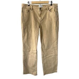 Lane Bryant Cream Straight Leg Jeans Size 16